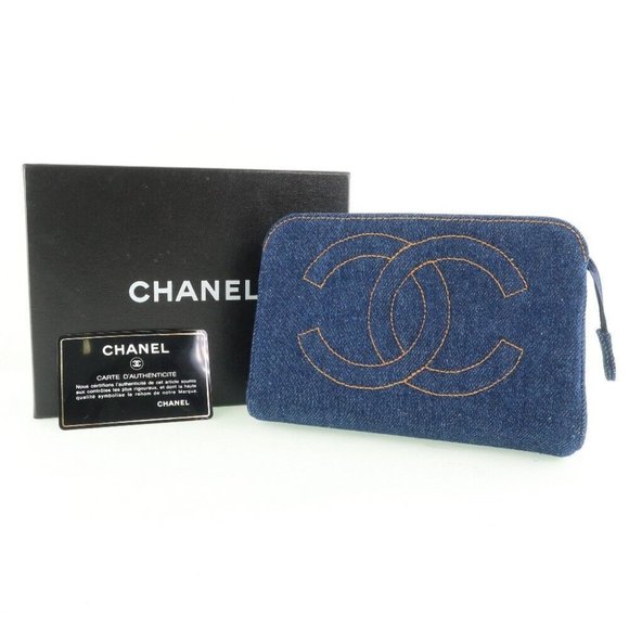 CHANEL Cosmetic porch Pouch Blue denim Women - Picture 8 of 8